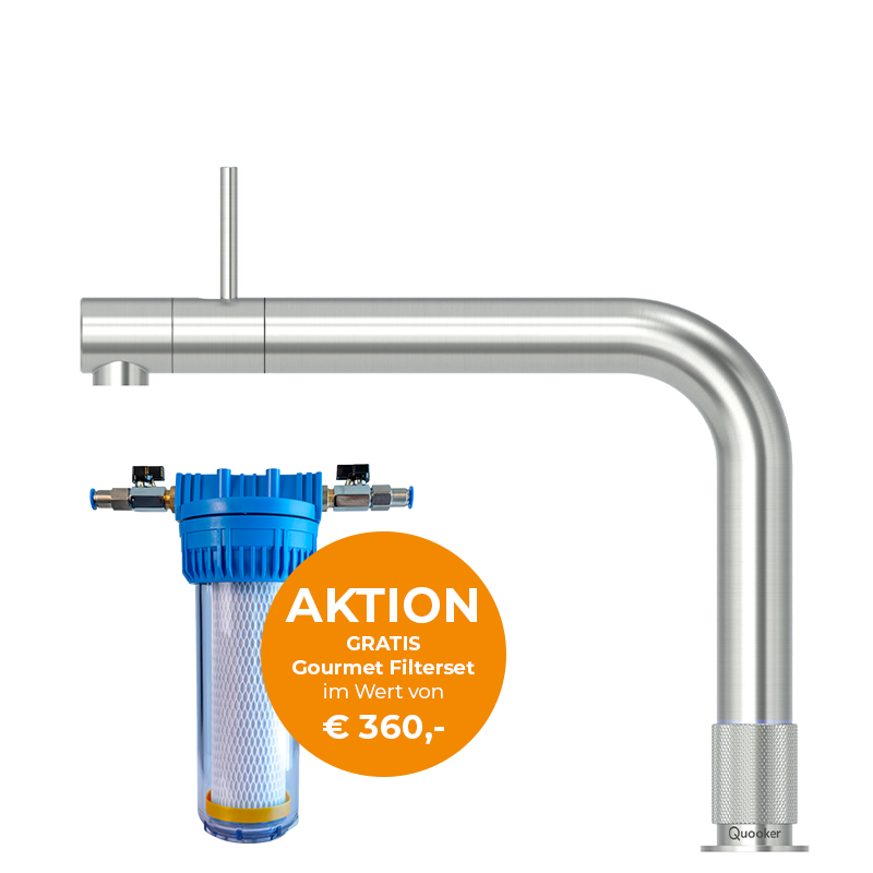 Quooker Front Armatur in edelstahl - Filter AKTION